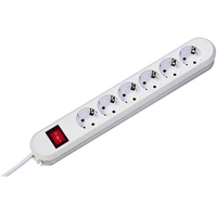 Bachmann Steckdosenleiste 6-fach 3 m Weiß 1 St.