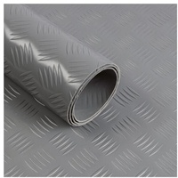 VelvetTrading PVC-Bodenbelag Diamond Cut grau 120x250 cm