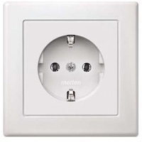 Merten Schuko-Steckdose Polarweiß 1 St.