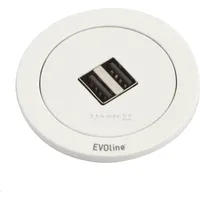 EVOline Evoline, One mit Doppel USB-Charger in weiß