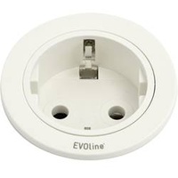 EVOline 159280004300 Einbau-Steckdosenleiste 1fach Weiß 1 St.