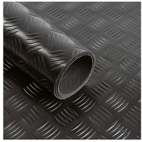 Etm PVC-Bodenbelag Diamond Cut Schwarz 120x450 cm