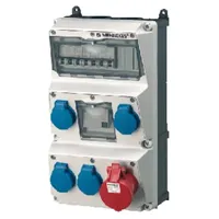 Mennekes Steckdosen-Kombination 5-fach Schwarz 1 St.