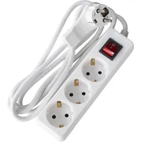 As - Schwabe Steckdosenleiste 3-fach 2 m Weiß 1