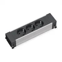 Bachmann Steckdosenleiste 0,20 m Schwarz 3 St.