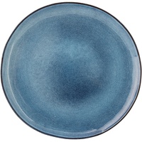 Bloomingville Sandrine Teller, Blue, Steingut
