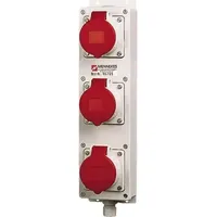 Mennekes Steckdosenleiste 3 m Grau 3 St.