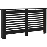 VidaXL Heizkörperverkleidung Schwarz 152x19x81,5 cm MDF