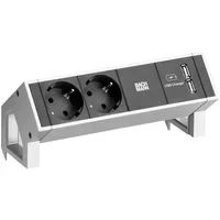 Bachmann Steckdosenleiste DESK2 0,20 m Weiß 4 St.