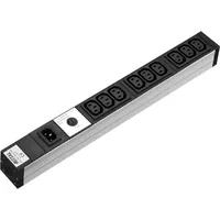 Rittal Socket strips for IEC (9)C13Cord Length () wire,