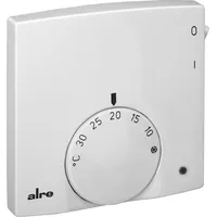 ALRE RTBSB-201.062 Raumtemperaturregler, Aufputz superflach, RTBSB201062, Thermostat, Weiss