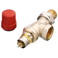 Danfoss Ventilgehäuse RA-N 15 R 1/2, Axial matt vernickelt