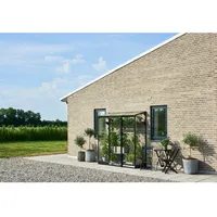 Juliana Halls Gewächshaus Qube Lean-to 26 Schwarz 1,2 m2