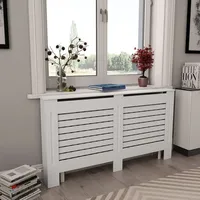 VidaXL Heizkörperverkleidungen 2 Stk. Weiß 152 x 19 x