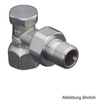 OVENTROP Combi 2 Heizkörper-Verschraubung DN 10, Eck, Messing vernickelt