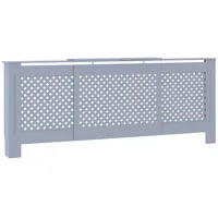 VidaXL MDF Heizkörperverkleidung Grau 205 cm
