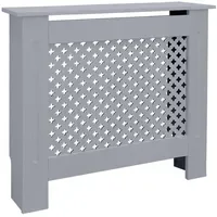 ML-Design Heizungsverkleidung Wabenmuster 78x19x82 cm Grau