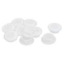 Uxcell sourcing map 10pcs Schuhschrank Kunststoff Runde Abluftgitter Lüftungsgitter