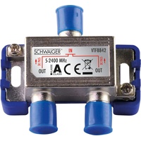 Schwaiger VTF8842 241 SAT-Verteiler 2-fach 5 - 2400 MHz