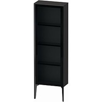Duravit XViu Halbhochschrank XV1366RB280 50x24x133cm, Glastür schwarz matt, Tür
