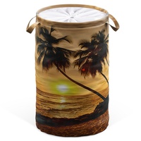 Sanilo Wäschekorb Summer, 60 Liter, faltbar, mit Sichtschutz