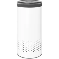 Brabantia Wäschekorb, 35 L dunkelgrau / weiss