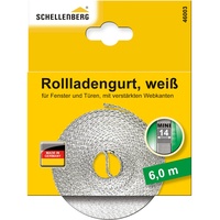 Schellenberg Rollladengurt 14 mm, 6 m, weiß,