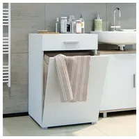 Vicco Matteo Waschmaschinenschrank 50 x 78,5 cm Weiß MDF/Spanplatte