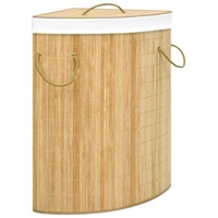 VidaXL Eck-Wäschekorb Bambus 60 L