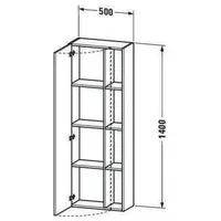 Duravit DuraStyle Hochschrank 1 Tür DS1238L4949,