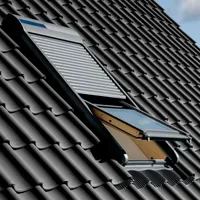 VELUX Solar-Rollladen SSL YK87 0000S Aluminium Dunkelgrau