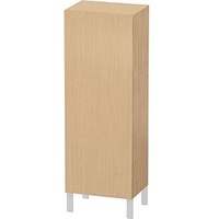 Duravit L-Cube Halbhochschrank LC1179L3030 50x36,3x132cm, Tür links Eiche Natur
