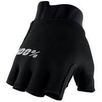 100% Exceeda Gel Short Gloves schwarz S