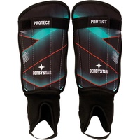 Derbystar Protect Schienbeinschoner türkis/schwarz/rot XL
