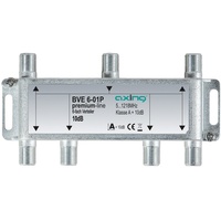 Axing Verteiler Kabelfernsehen CATV Multimedia DVB-T2 Klasse A+, 10dB,