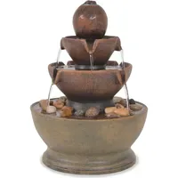 VidaXL Zimmerbrunnen mit Pumpe Polyresin