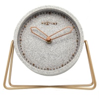 Nextime Tischuhr Cross Table 17,5 x 15,5 cm grau