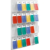 Helit Wandprospekthalter the clearly transparent 1/3 DIN A4 24