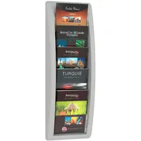 Paperflow Wandprospekthalter A5 grau