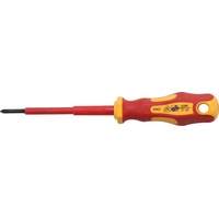 BGS VDE-Schraubendreher Kreuzschlitz PH0, Klingenlänge 75 mm