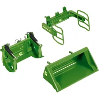 Wiking Frontlader Werkzeuge Set A John Deere grün 077381