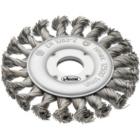VIGOR Scheibenbürste für Winkelschleifer 115 mm gezopft V6804