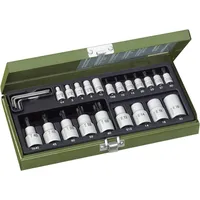 PROXXON Steckschlüsselsatz "TX", 1/4" + 1/2" (24-tlg.)