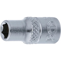 BGS Steckschlüssel-Einsatz Sechskant Antrieb Innenvierkant 6,3 mm (1/4") SW