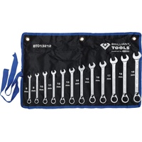 BRILLIANT TOOLS Ratschenringschlüssel-Satz, 12-tlg, umschaltbar, 8 - 19 mm
