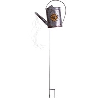 NÄVE LED Solar Erdspieß-Gießkanne 110 cm silber 5282349