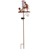NÄVE Solarleuchte 41 cm Glas/Kunststoff/Metall 1 Stk. inkl. Regenwassermesser