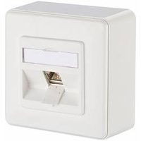 Metz Connect Netzwerkdose Aufputz CAT 6 1 Port reinweiß