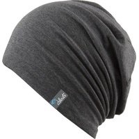 Chillouts Beanie »Acapulco Hat«, lässiger Long-Beanie-Look, Baumwoll-Elasthan-Mix grau