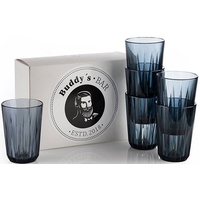 Buddy's Bar Trinkbecher 6er Set, in grau Maße: 7x7x9,5